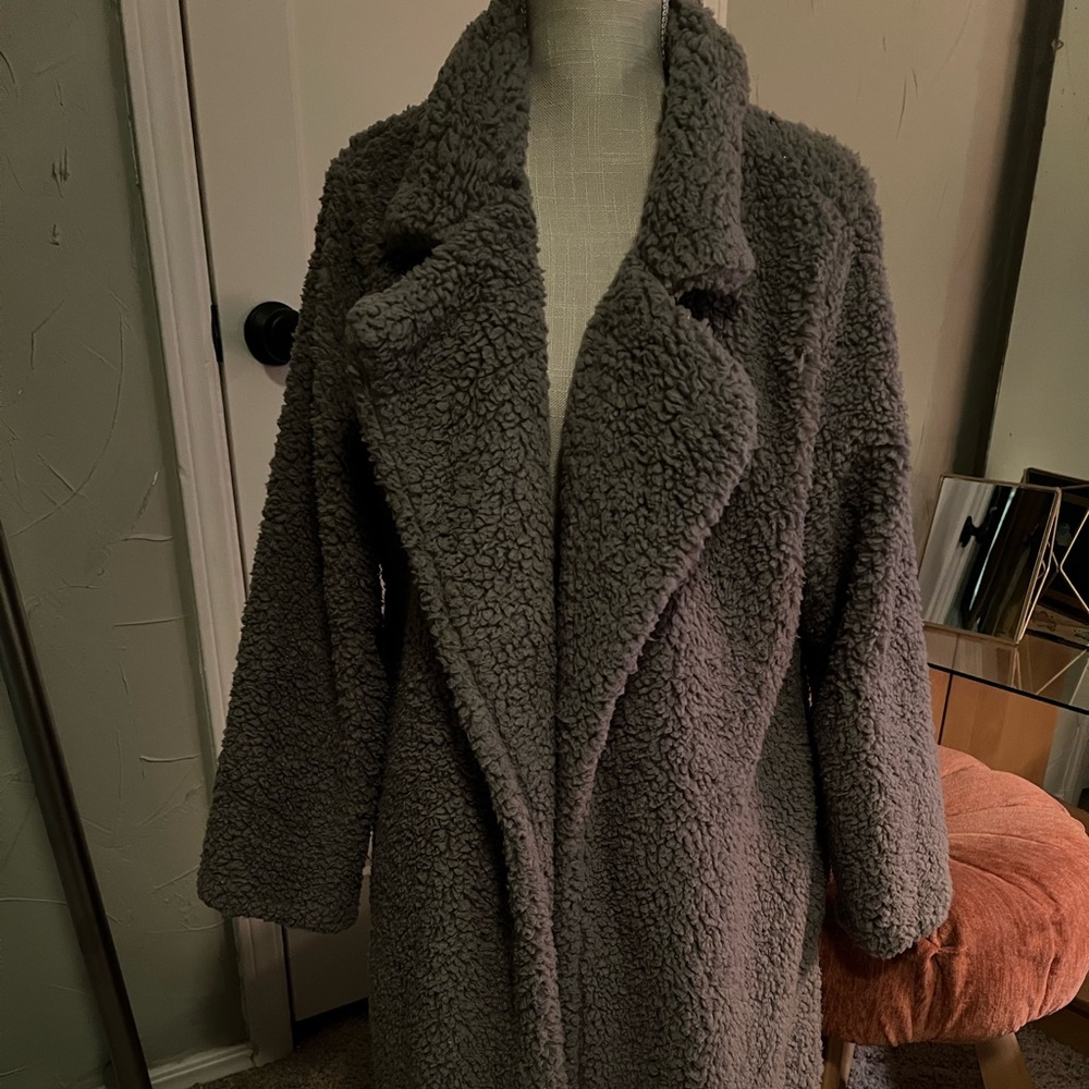 Cute fluffy coat